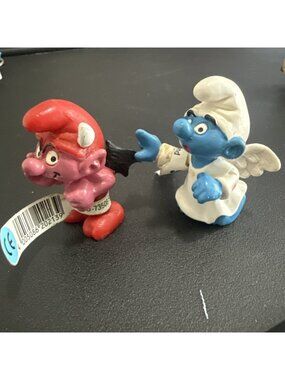 Smurfs Devil And Angel VTG 80s